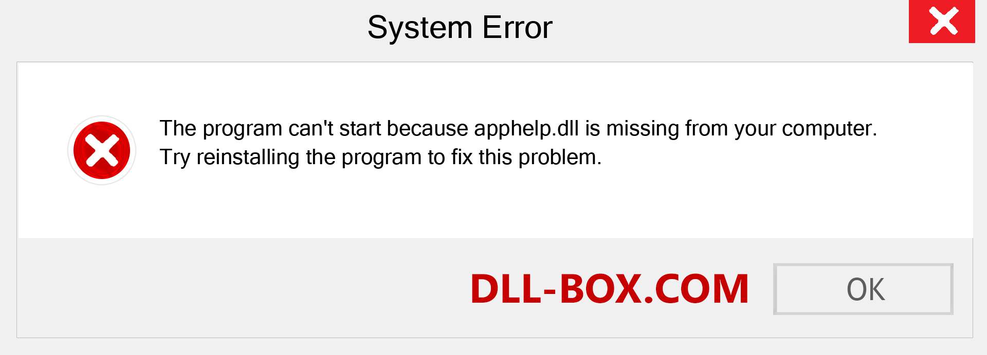  apphelp.dll file is missing?. Download for Windows 7, 8, 10 - Fix  apphelp dll Missing Error on Windows, photos, images