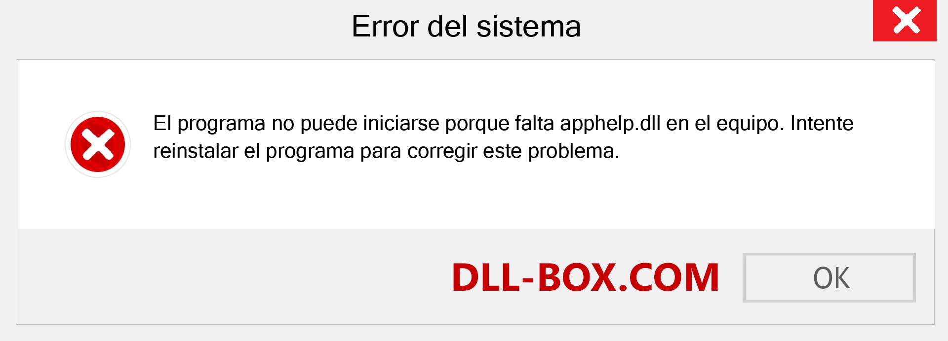 ¿Falta el archivo apphelp.dll ?. Descargar para Windows 7, 8, 10 - Corregir apphelp dll Missing Error en Windows, fotos, imágenes